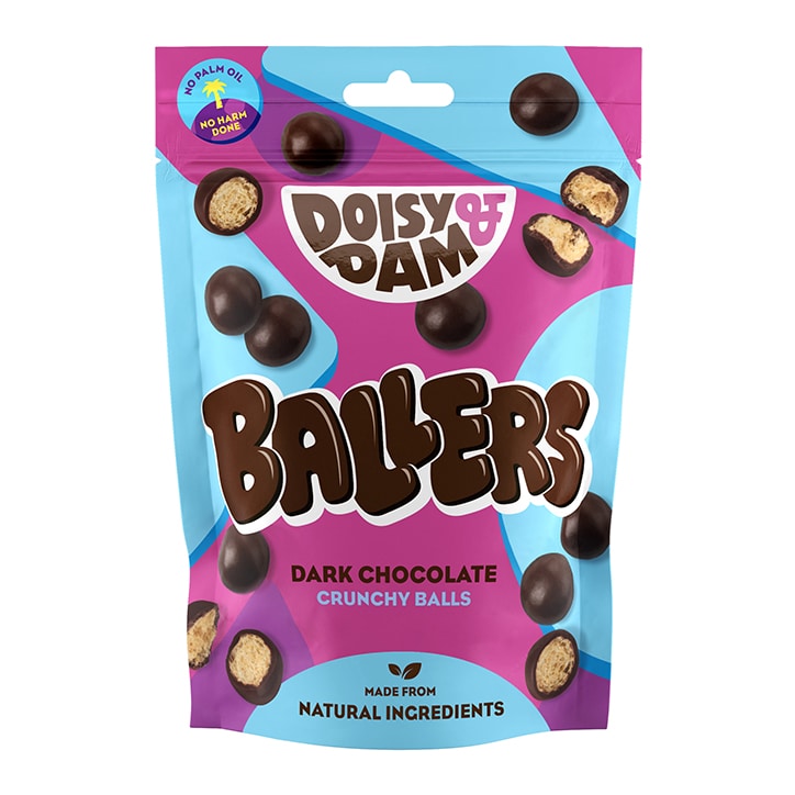 Doisy & Dam Ballers Vegan Crunchy Chocolate Balls 75g